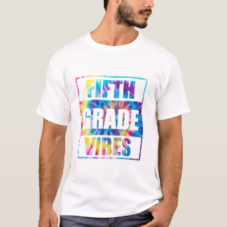 Terug naar school 5e klas Vibes eerste dag school T-shirt