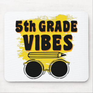 Terug naar school 5e klas vibes shirt eerste dag k muismat