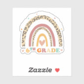 Terug naar school 6e graad waar het avontuur begin sticker (Vel)