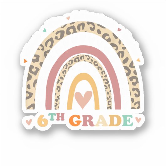 Terug naar school 6e graad waar het avontuur begin sticker (Voorkant)