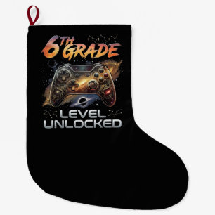 Terug naar school 6e klas gamer eerste schooldag grote kerstsok