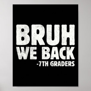 Terug naar school 7e klassers zevende klas poster