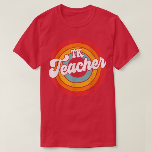 Terug naar School 80s Teacher squad, Retro TK T-shirt (Design voorkant)