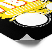 Terug naar school 8e graad Vibes Shirt Eerste dag Poster (Hoek)