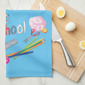 Terug naar school ABC Fabric Tea Towels Theedoek (Quarter Fold)