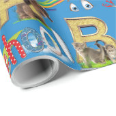 Terug naar School ABC Herhaal ontwerp Cadeaupapier (Rol Hoek)