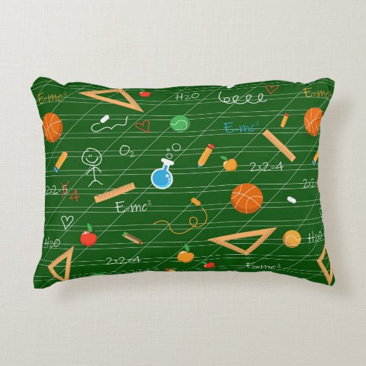 Terug naar school accent kussen (Voorkant)