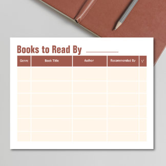 Terug naar School Accessoires lezen Boekenclub Notitieblok