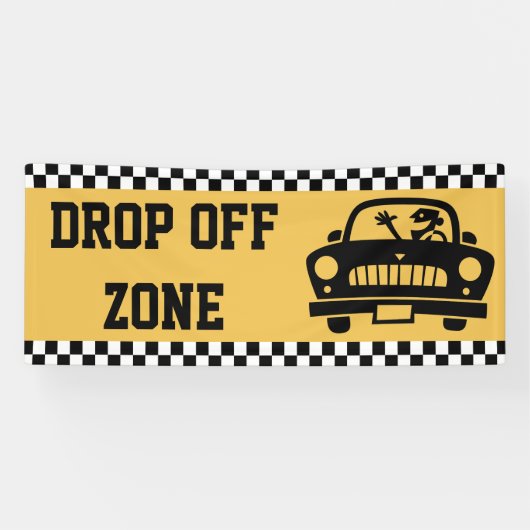 Terug naar school - Afkorting Zone Gecontroleerd R Spandoek (Horizontaal)