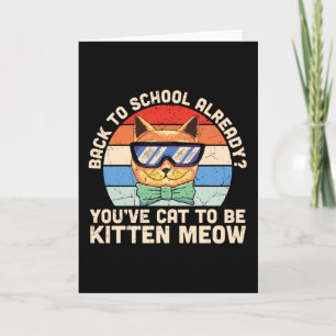 Terug naar school al Kitten Me Catteliefhebber Ges Kaart