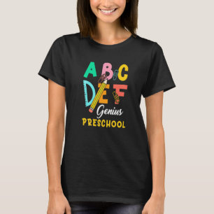 Terug naar school Alfabetisch genie Peuters T-shirt