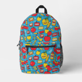 Terug naar School Appels & Potloden – Fun Pattern  Bedrukte Rugzak (Voorkant)