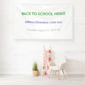 Terug naar school avond Vinyl banner – Aangepaste  (Insitu)