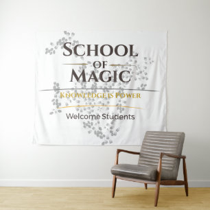 Terug naar school banner klasdecoratie leerkracht wandkleed