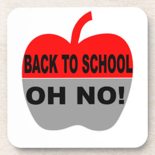 Terug naar school bier onderzetter