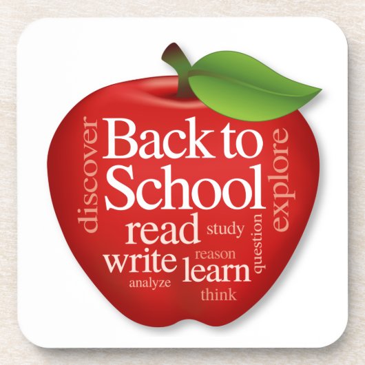 Terug naar School Bier Onderzetter (Voorkant)