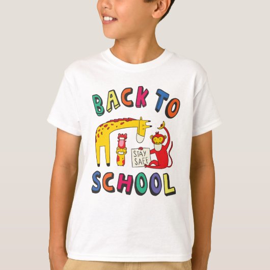 Terug naar school - Blijf veilig T-shirt (Voorkant)