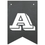 Terug naar school - bord ontwerpbanner vlaggetjes (Derde vlag)