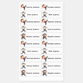 Terug naar School Boys Leuke Ninja Kinder naam Labels (Vel)