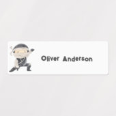 Terug naar School Boys Leuke Ninja Kinder naam Labels (Design 2)