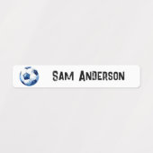 Terug naar School Boys Voetbal Kinder naam Labels (Design 1)