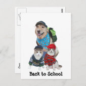 Terug naar School Briefkaart (Voorkant / Achterkant)