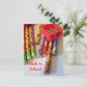 terug naar school briefkaart (Staand voorkant)