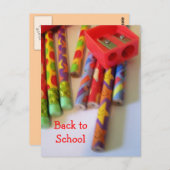 terug naar school briefkaart (Voorkant / Achterkant)