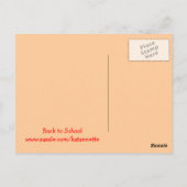 terug naar school briefkaart (Achterkant)