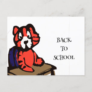 Terug naar school briefkaart