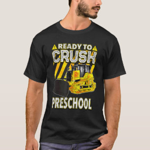 Terug naar school bulldozer klaar om Preschool te T-shirt