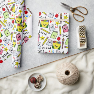 Terug naar school cadeaupapier