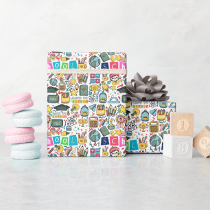Terug naar school cadeaupapier