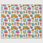 Terug naar school cadeaupapier (Vlak)