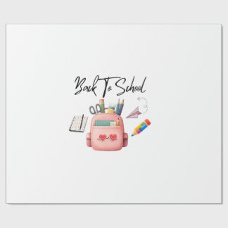 Terug naar school  cadeaupapier