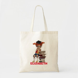 Terug naar School Canvas tas met student