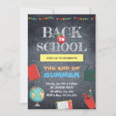 Terug naar school Chalkboard Kaart (Voorkant)