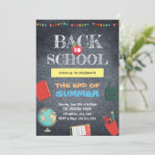 Terug naar school Chalkboard Kaart (Staand voorkant)