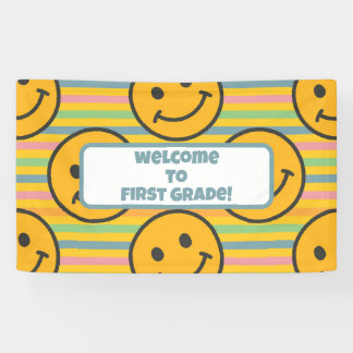 Terug naar School Classroom Teacher Boho Retro Spandoek