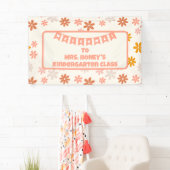 Terug naar School Classroom Teacher Boho Retro Spandoek (Insitu)
