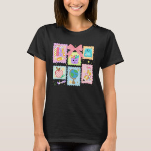 Terug Naar School Coquette Strik Potlood Lerarente T-shirt