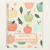 Terug naar school custom appels patroon planner (Voorkant)