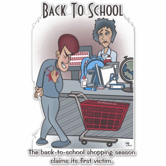 Terug naar School Custom Cut Windscherm Sticker (Voorkant)