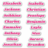 Terug naar School Custom Meerdere Naam Stickers (Voorkant)