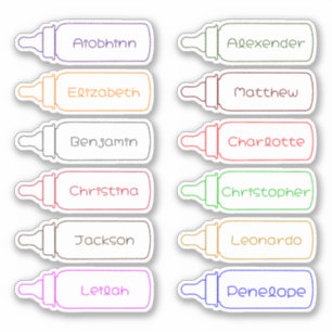 Terug naar School Custom Meerdere Naam Stickers