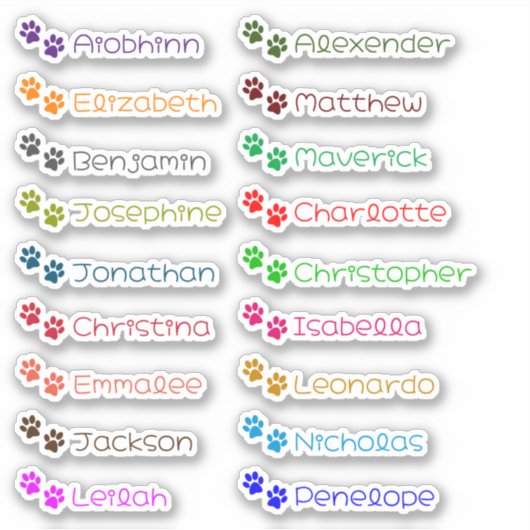 Terug naar School Custom Meerdere Naam Stickers (Voorkant)