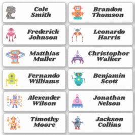 Terug naar School Custom Meerdere Naam Stickers