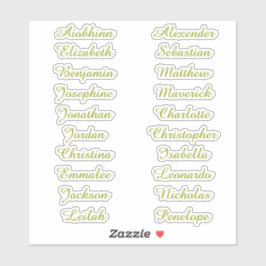 Terug naar School Custom Meerdere Naam Stickers