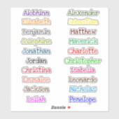 Terug naar School Custom Meerdere Naam Stickers (Vel)