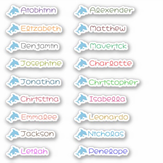 Terug naar School Custom Meerdere Naam Stickers (Voorkant)